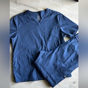 Jaanuu Navy V-Neck Men's Shirt